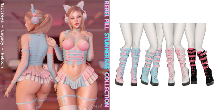 Rebelpill - StunnerBae Collection Boots FATPACK