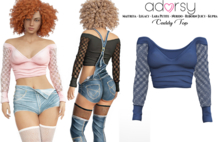 adorsy - Caddy Top Blue - Maitreya/Legacy-Nerido/Lara Petite/Kupra/Reborn-Juicy