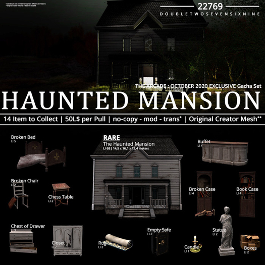 22769 - The Haunted Mansion - RARE