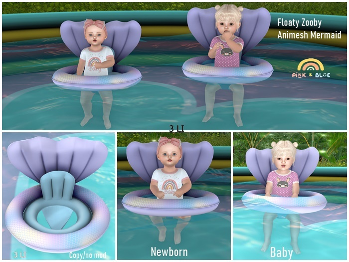 Floaty Zooby Animesh Mermaid{Pink&Blue}