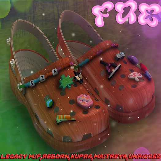 FAE~SZA Crocs (Mahogany)