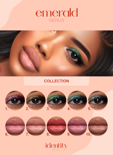 identity faces - genus emerald collection