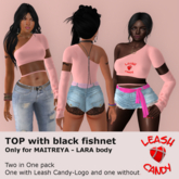 Leash Candy One arm Pink-Black