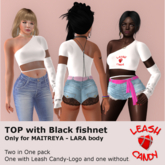 Leash Candy One arm White-Black