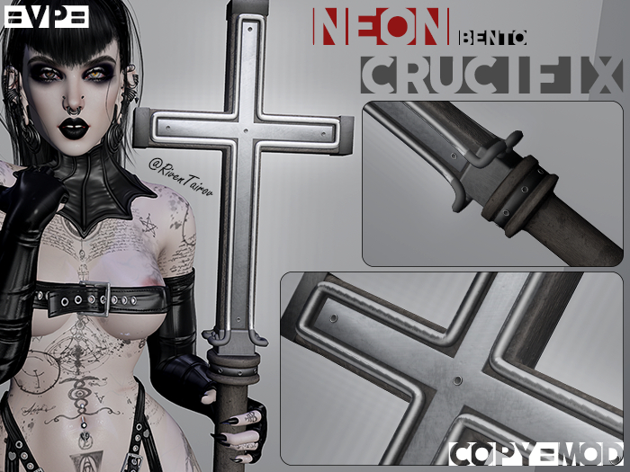 =VP=Bento Neon Crucifix/Cross