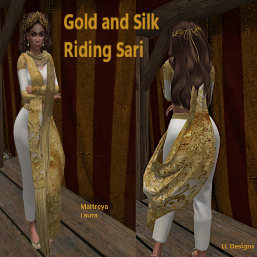 Gold and Silk Riding Sari