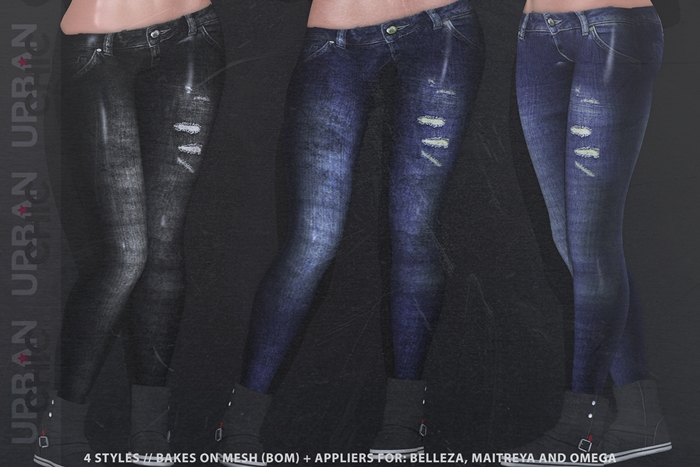 !!URBAN CHIC!! Ripped Jeans [FATPACK]