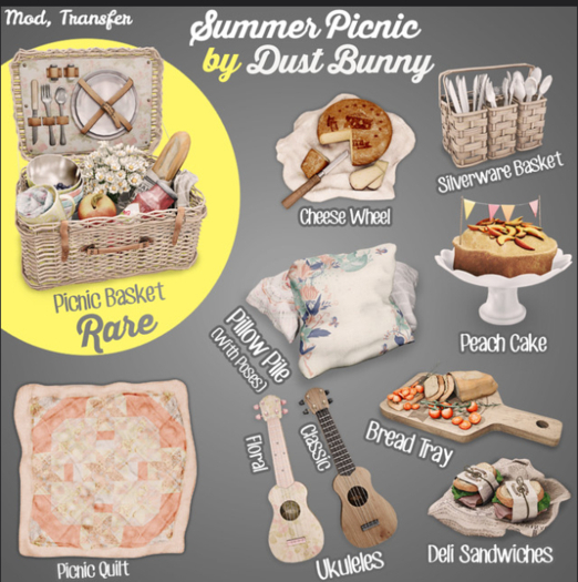 dust bunny . summer picnic . ukulele classic