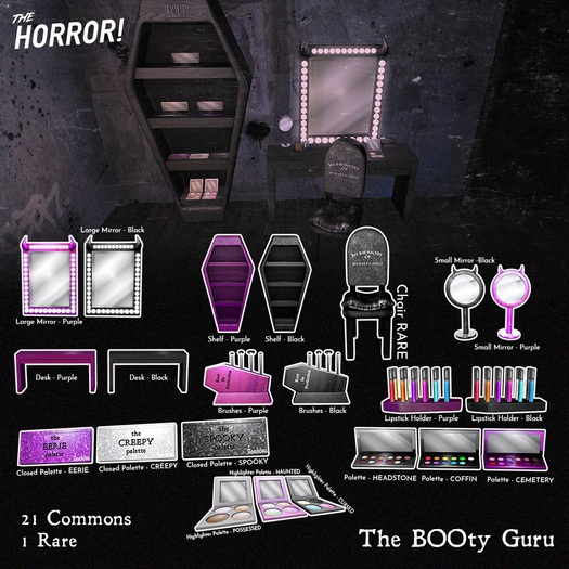 The Horror!~ The BOOty Guru - Shelf - Purple 