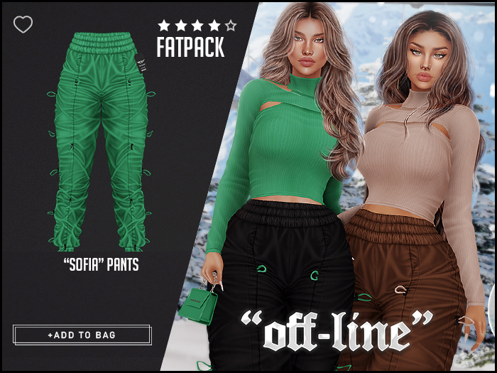 "Off-Line" x "Sofia" Pants / Fatpack