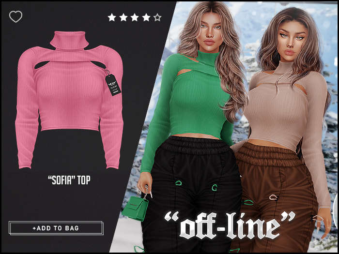 "Off-Line" x "Sofia" Top / Rose