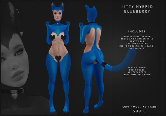 [MODZ] KITTY HYBRID - BLUEBERRY - ADD ME