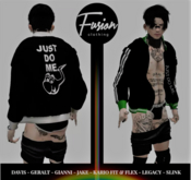 [Fusion Fashion Delivery Hud] - Just Do Me Open Jacket - Green