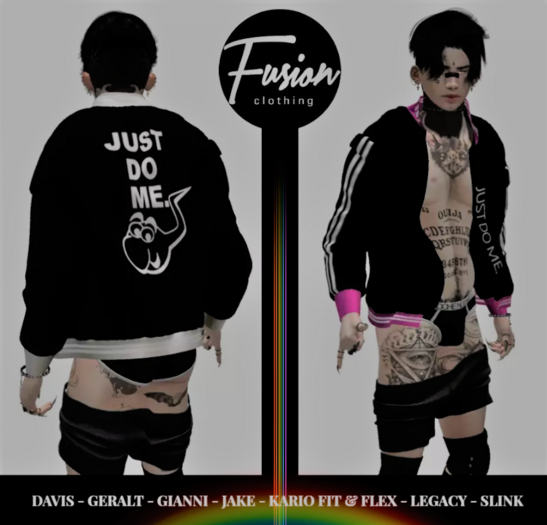 [Fusion Fashion Delivery Hud] - Just Do Me Open Jacket - Pink