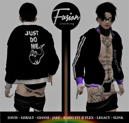 [Fusion Fashion Delivery Hud] - Just Do Me Open Jacket - Purple