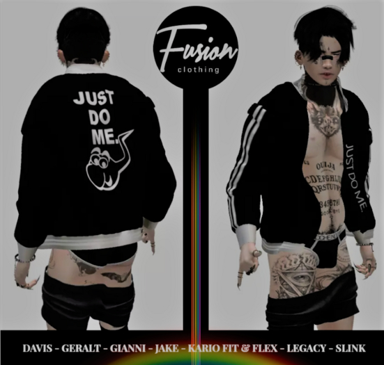 [Fusion Fashion Delivery Hud] - Just Do Me Open Jacket - White