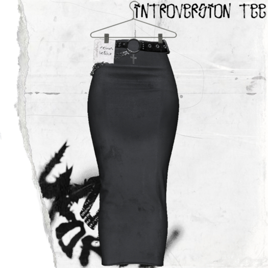 +WORN+ Introversion Skirt //DARK GREY