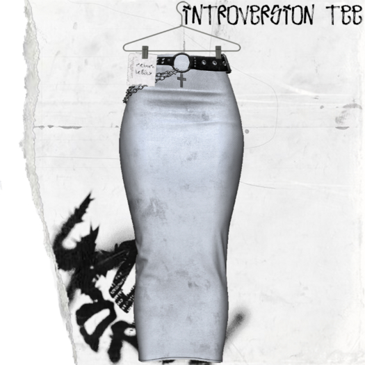+WORN+ Introversion Skirt //LIGHT GREY