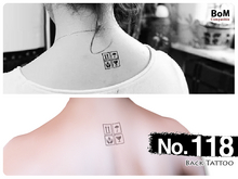 (Back Tattoo) No.118