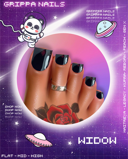 Grippa Pedi:: Widow Set