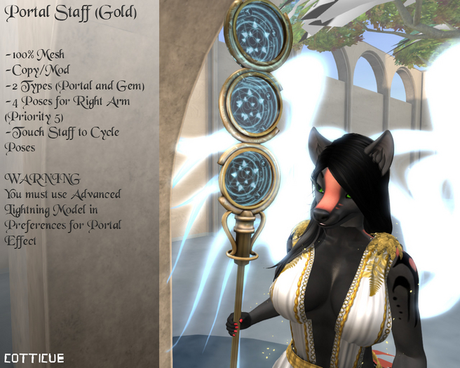 [COTTICUE]Portal Staff Gold