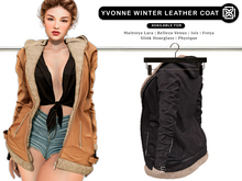Addams "Yvonne" Winter Leather Coat #29