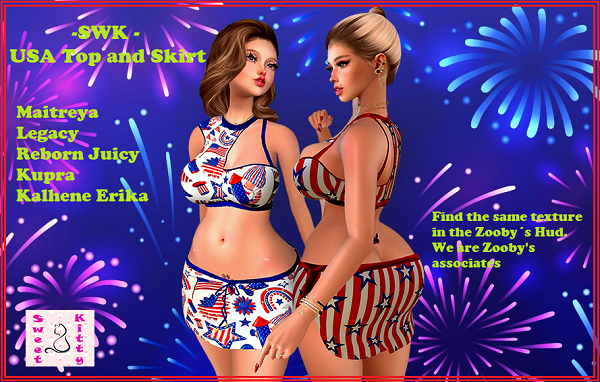 SWK- USA Top And Skirt Pack