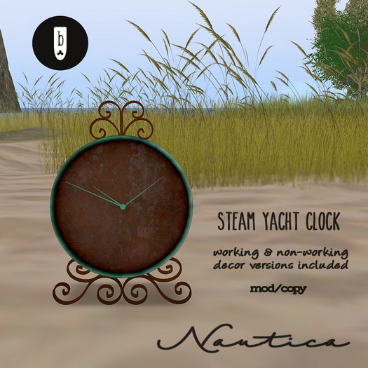 ~Ballade~ Steam Yacht Decor Clock Set