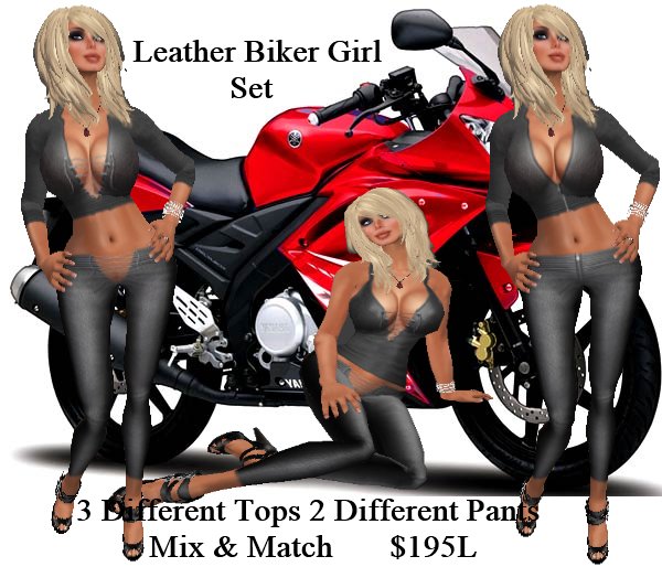 Leather Biker Girl Set