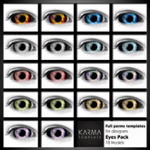 Karma Template - TGA - Eyes Pack - Realistic, Demon, monster, Vampire - FULL PERM