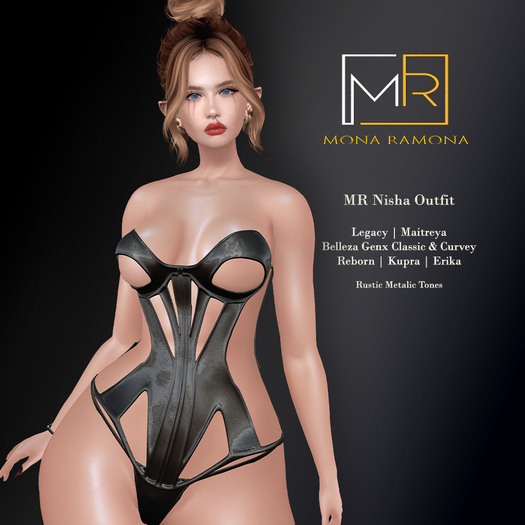 NISHA OUTFIT METALLIC BLACK