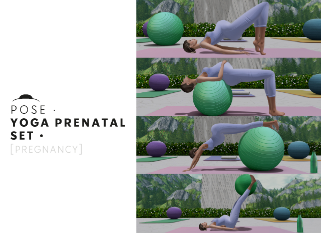 Pose YOGA PRENATAL SET