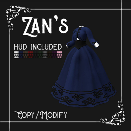 Zan's Knot pattern gown