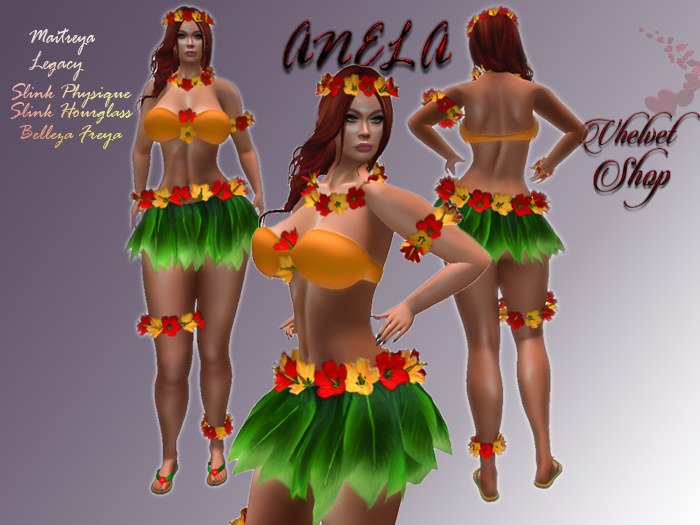 ANELA HAWAII amarillo-rojo