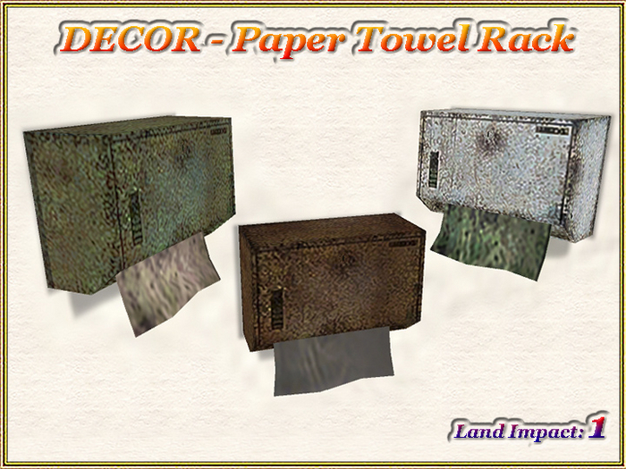 DECOR - Paper Towel Rack (1 LI) (Full perm) FREE GIFT