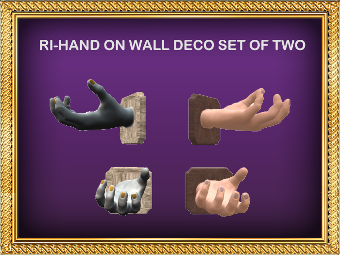 RI-HAND ON WALL DECO SET OF TWO 1P[C/M]