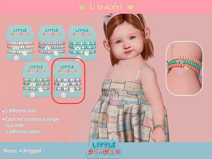 ::LittlePumpkin:: Li Bracelet / set 5 (Wear me)