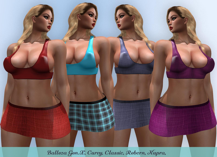 Demo Top and Skirt for Belleza Gen.X Classic and Ciurvy,Kupra