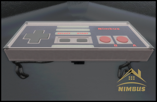 Controller table with glass