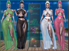 Golnessa ,Crochet Net 70+ colors Maxi Dress, Beach dress, Summer, , Legacy 10 Texture Pack,.Luna Chelsea