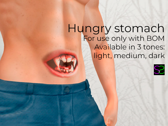 Tattoo Hungry Stomach Vampire - BOM