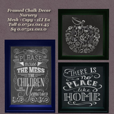 Framed Chalk Decor Nursery