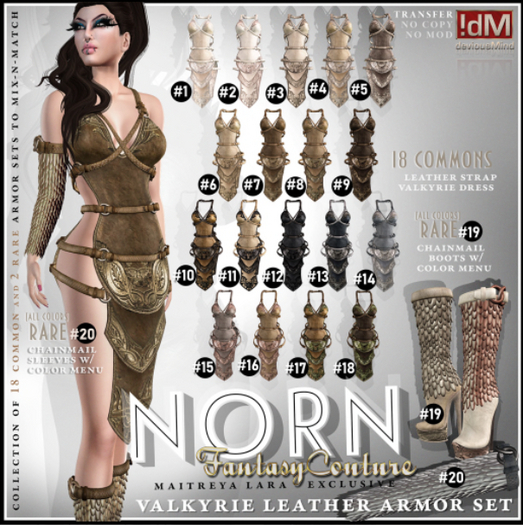 20 !dM Norn **CHAIN SLEEVES** (BOX) RARE