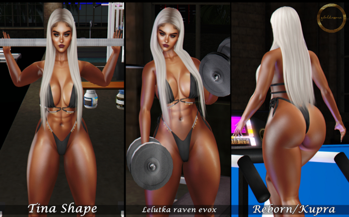 ::G.B-Tina Shape-Lelutka Raven Evox::