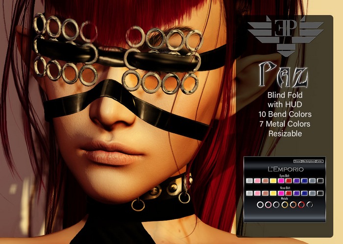 L'Emporio::*Paz*:: -Blind Fold with HUD.-Unisex-