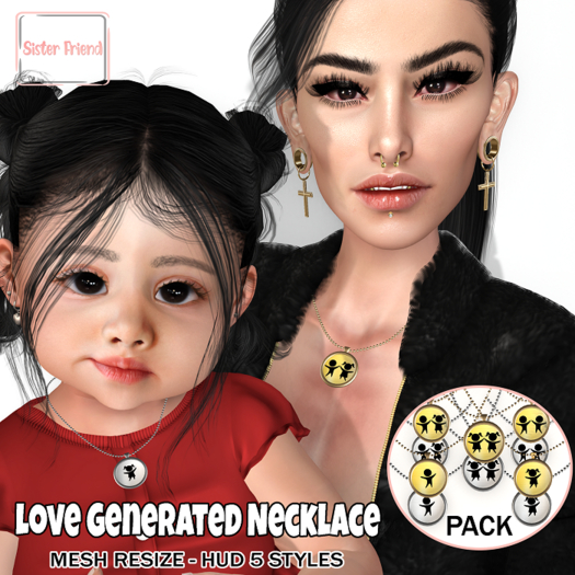 SF Love Generated Necklace - PACK