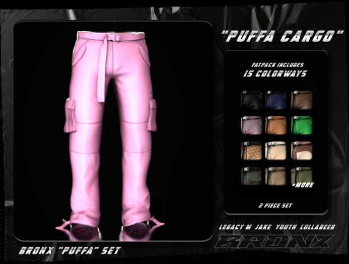 BRONX. PUFFA CARGOS - PINK  
