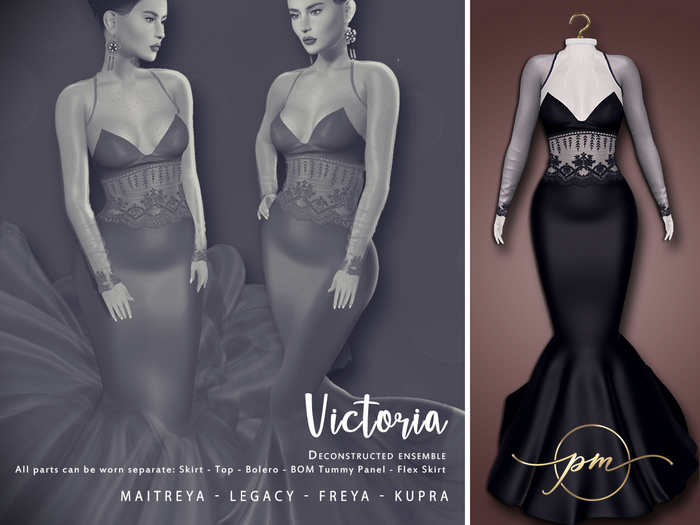 :: pm :: Victoria Gown -dark blue-