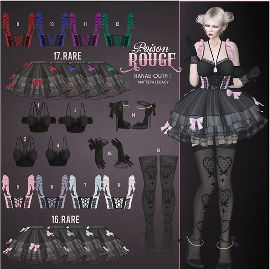POISON ROUGE HANAE RARES HANAE SET