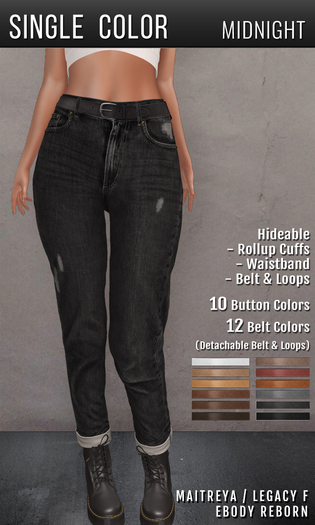 {COLD-ASH} LIA Boyfriend Jeans (single-midnight)